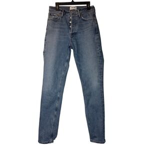 AGOLDE Nico High Rise Slim Fit Jeans Womens 24 Medium Wash Blue
